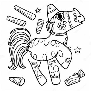 Colorful Pinata Coloring Page 10212-8488