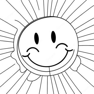 Smiley Face Coloring Page 1021-804