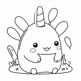 Cute Molang With Bunny Coloring Page 10222-8495