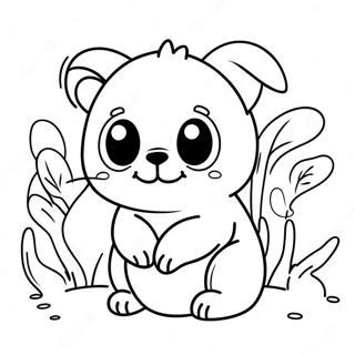 Cute Mini Animal Coloring Page 10241-8506