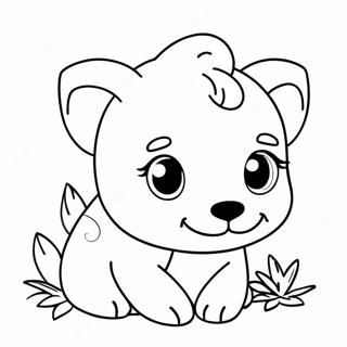 Cute Mini Animal Coloring Page 10241-8507