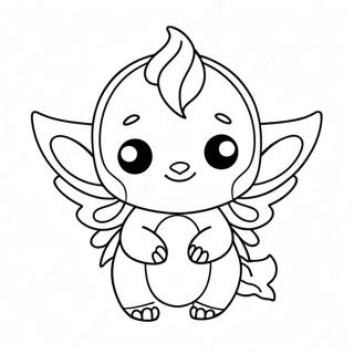 Adorable Mini Fantasy Creature Coloring Page 10242-8509