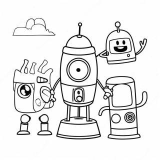 Colorful Storybots Adventure Coloring Page 10322-8574