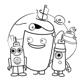 Colorful Storybots Adventure Coloring Page 10322-8575