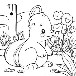 Colorful Garten Of Banban 5 Characters Coloring Page 10332-8581