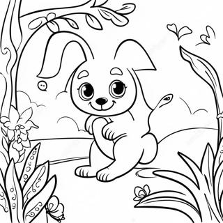 Colorful Garten Of Banban 5 Characters Coloring Page 10332-8582