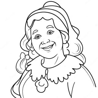 Mrs Claus Coloring Pages