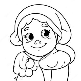 Mrs Claus Festive Coloring Page 10341-8586