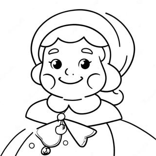 Mrs Claus Festive Coloring Page 10341-8588