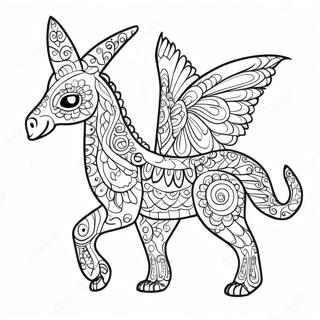 Alebrije Coloring Page 10361-8602