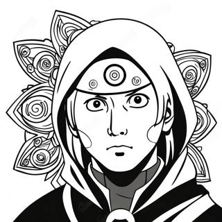 Itachi With Sharingan Coloring Page 10372-8613