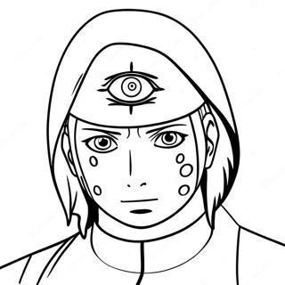 Itachi With Sharingan Coloring Page 10372-8614