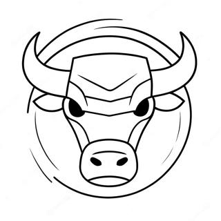 Chicago Bulls Logo Coloring Page 10381-8619