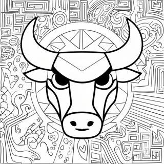 Chicago Bulls Logo Coloring Page 10381-8620