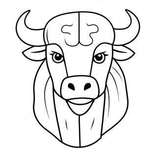 Chicago Bulls Mascot Coloring Page 10382-8621