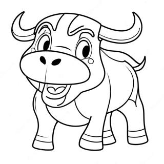 Chicago Bulls Mascot Coloring Page 10382-8622