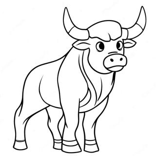 Chicago Bulls Mascot Coloring Page 10382-8624