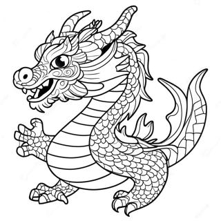 Chinese Dragon Coloring Page 10391-8627