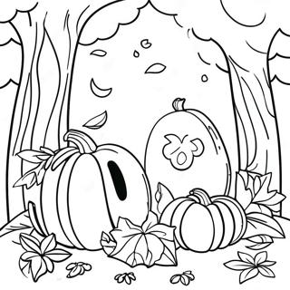 Fall Disney Coloring Pages