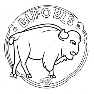 Buffalo Bills Logo Coloring Page 1041-828