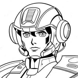 Gundam Wing Pilot Coloring Page 10422-8654