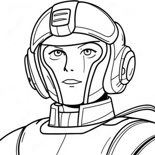 Gundam Wing Pilot Coloring Page 10422-8655