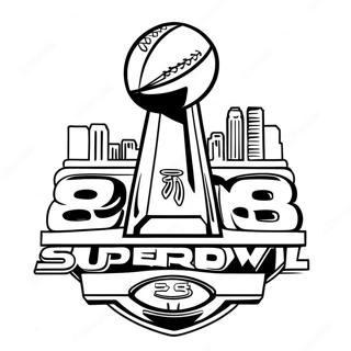 Super Bowl 58 Logo Coloring Page 10451-8676