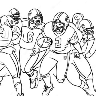 Cheerful Football Players Coloring Page 10452-8680