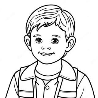 Confident Kid Coloring Page 10462-8682