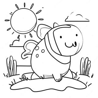 Sunny Monday Morning Coloring Page 10472-8693