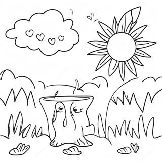 Sunny Monday Morning Coloring Page 10472-8695