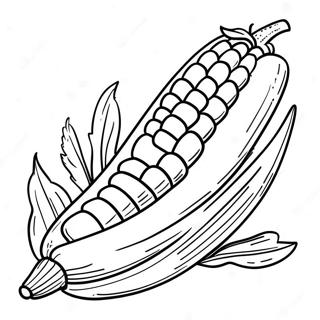 Corn On The Cob Coloring Page 10491-8708