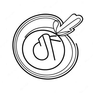 Tik Tok Logo Coloring Page 10511-8722