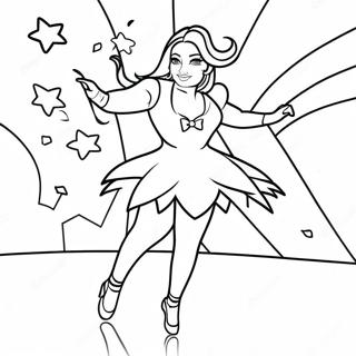 Dancing Tik Tok Star Coloring Page 10512-8728