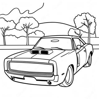 Dodge Charger Coloring Pages