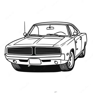 Dodge Charger Sports Car Coloring Page 1051-830