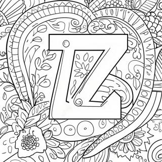 Letter Z Coloring Pages