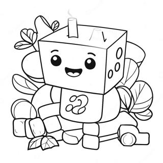 Alphablocks Fun Learning Coloring Page 10592-8783