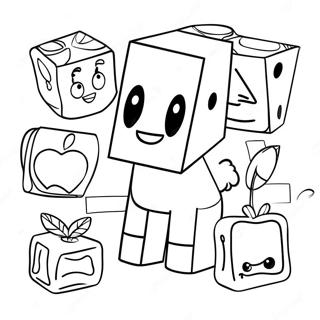 Alphablocks Fun Learning Coloring Page 10592-8784