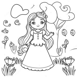 Whimsical Fantasy Creative Coloring Page 10602-8798