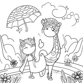 Whimsical Fantasy Creative Coloring Page 10602-8799