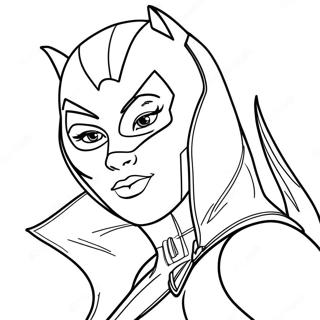 Catwoman Coloring Pages