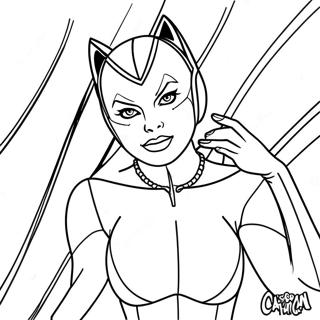 Catwoman Coloring Page 10611-8796