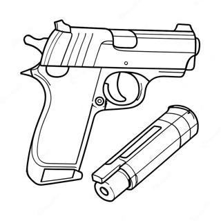 Gun Coloring Pages