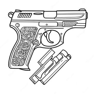 Gun Coloring Page 1061-838