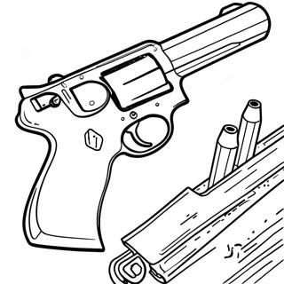 Gun Coloring Page 1061-839