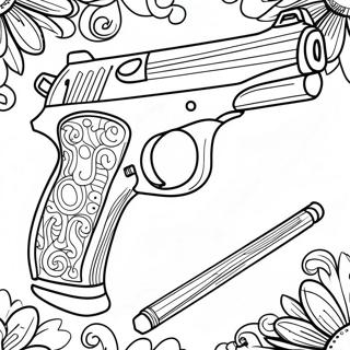 Realistic Gun Coloring Page 1062-843