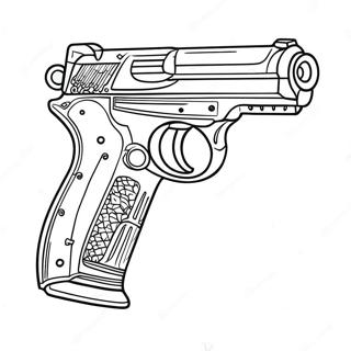 Realistic Gun Coloring Page 1062-844