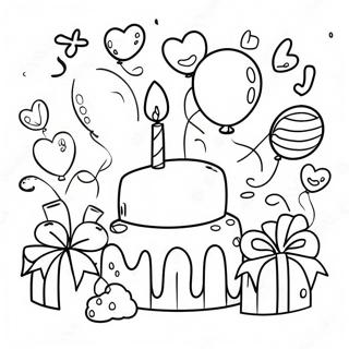 Happy Birthday For Adults Coloring Pages