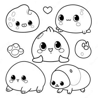 Cute Squishy Animals Coloring Page 10682-8857